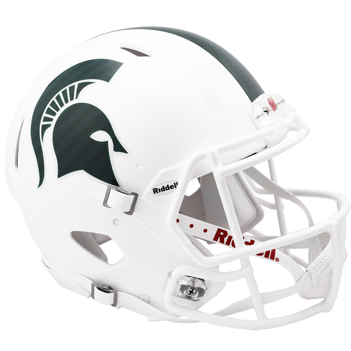 MICHIGAN STATE SPARTANS WHITE SPEED REPLICA HELMET NCAA