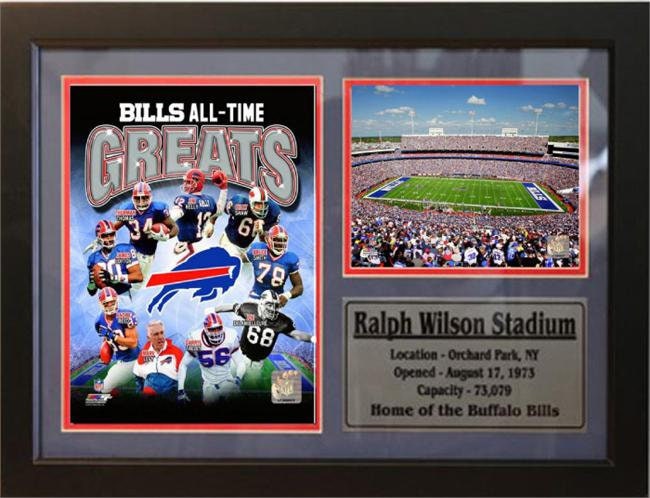 12x18 Photo Stat Frame - Buffalo Bills Greats