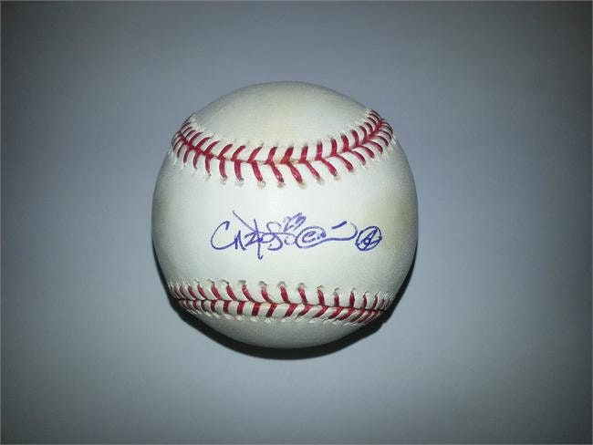 Autographed Baseball - Carlos Pena