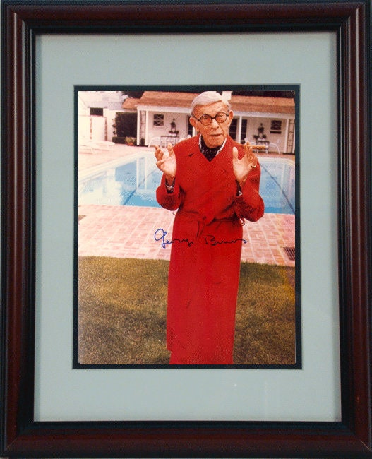 11x14 Autographed Frame - George Burns (Robe)