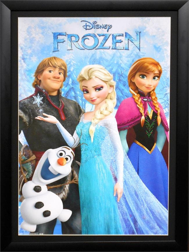 Disney 'Frozen Cast' Framed Poster