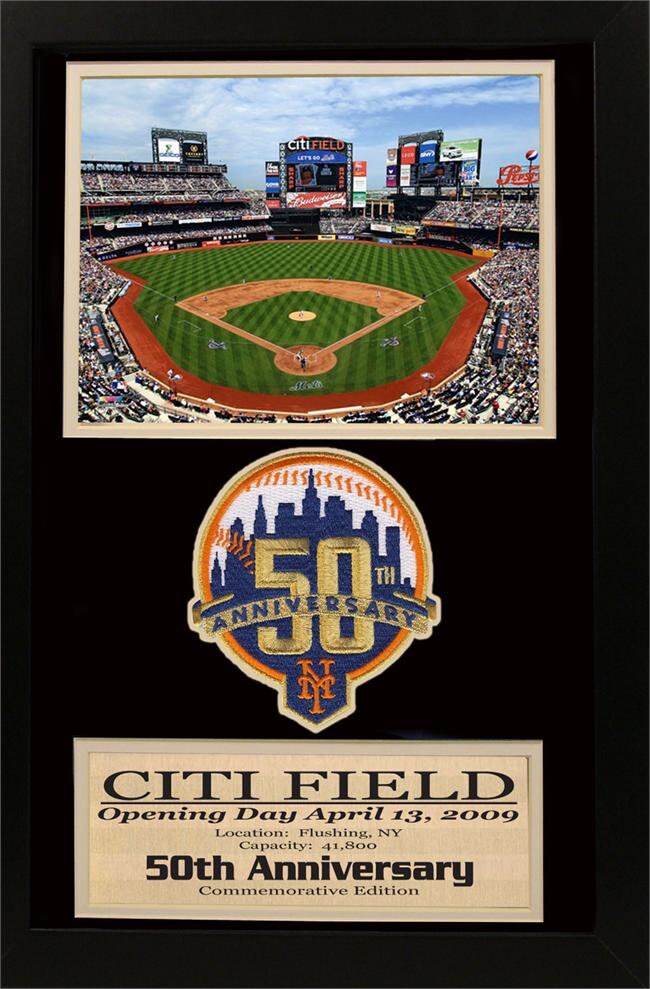 12x18 Patch Frame - New York Mets "50th Anniversary"