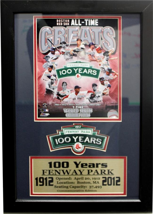 12x18 Patch Frame - Fenway Park 100 years