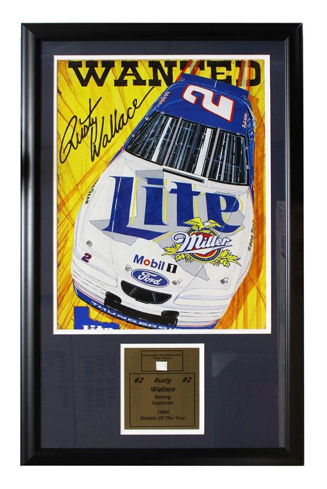 22x26 Car Part Frame - Rusty Wallace
