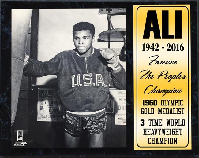 12 x 15 Deluxe Frame - Muhammad Ali - "Muhammad Ali At Olympic Training"