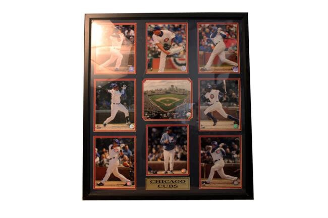 30x34 9 Photo Collage - Chicago Cubs