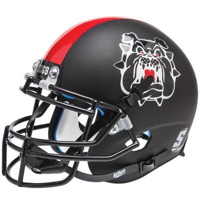 Fresno State Black Helmet Authentic by Schutt
