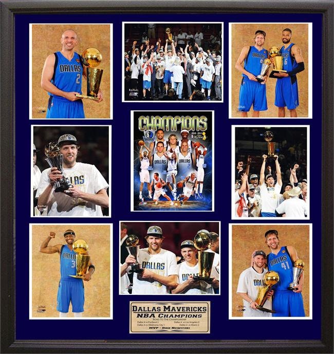 30x34 9 Photo Collage - Dallas Mavericks Champions