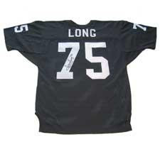 Howie Long Autographed Authentic Oakland Raiders Old Style Black Jersey