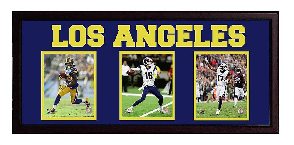 18x30 Triple Frame - Los Angeles Rams