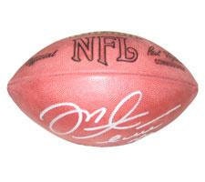 Mike Alstott Autographed Official Tagliabue NFL Game Football