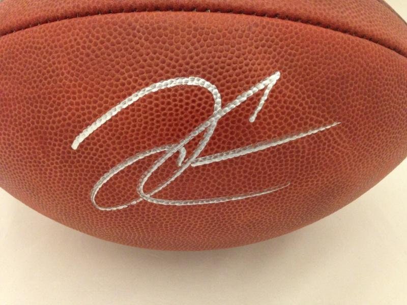Derek Carr Autographed Football - Goodell NFL Game