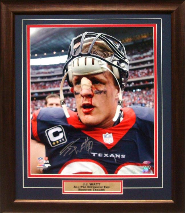 20x24 Autograph Frame - JJ Watt Houston Texans