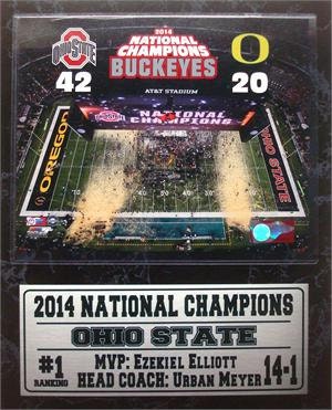 12x15 Stat Plaque - Ohio State 2014 National Champions