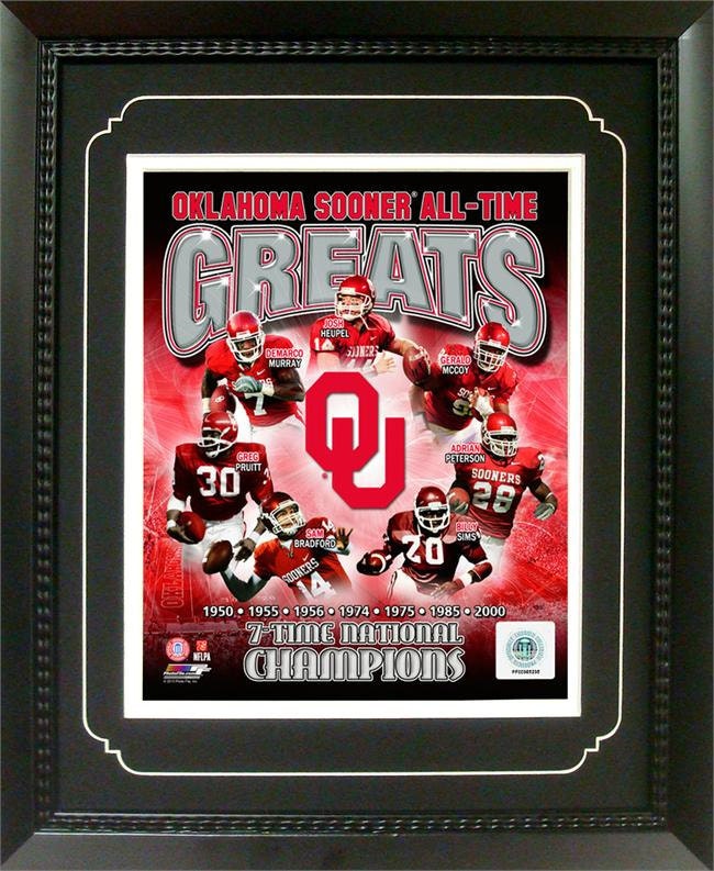 11x14 Deluxe Frame - University of Oklahoma Greats