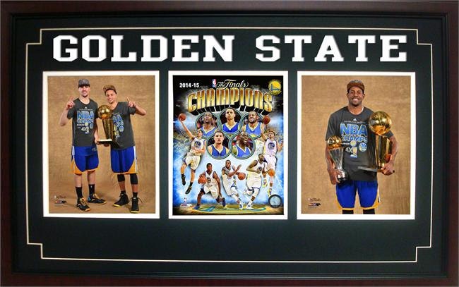 15x35 Three Photo Frame - 2015 NBA Champions Golden St. Warriors