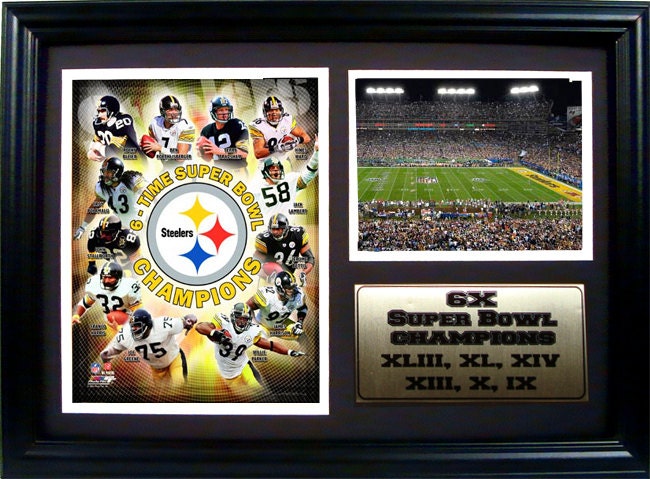 12x18 Photo Stat Frame - Pittsburgh Steelers Champions