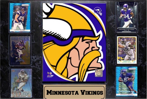 13x27 Six Card Plaque - Minnesota Vikings