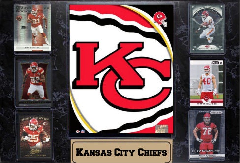 13x27 Six Card Plaque - Kansas City Chiefs