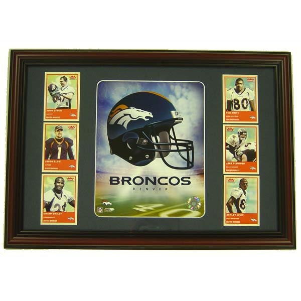 12X18 Six Card Frame - Denver Broncos