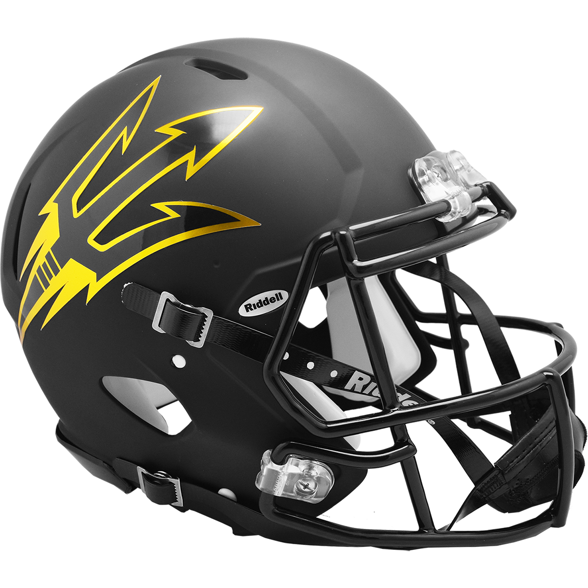 ARIZONA STATE SUN DEVILS SATIN BLACK AUTHENTIC SPEED HELMET