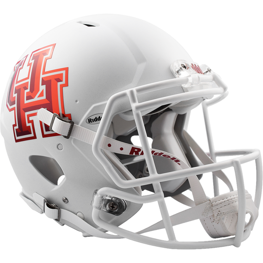 HOUSTON COUGARS MATTE WHITE AUTHENTIC SPEED HELMET