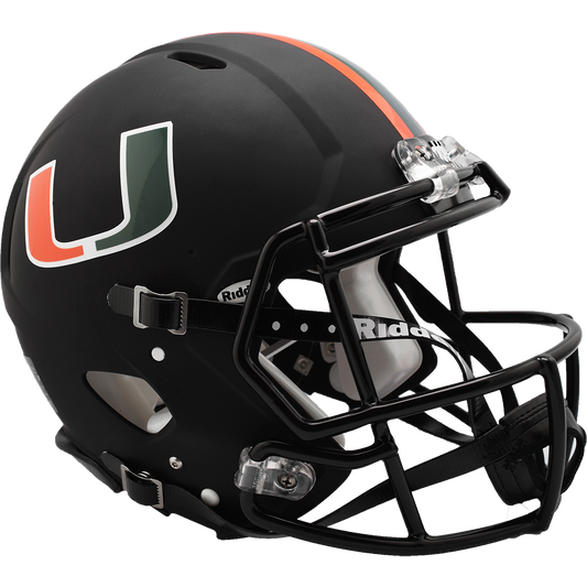 MIAMI HURRICANES MIAMI NIGHTS SPEED REPLICA HELMET NCAA