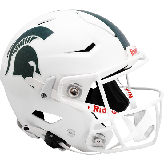 MICHIGAN STATE SPARTANS WHITE AUTHENTIC SPEEDFLEX HELMET