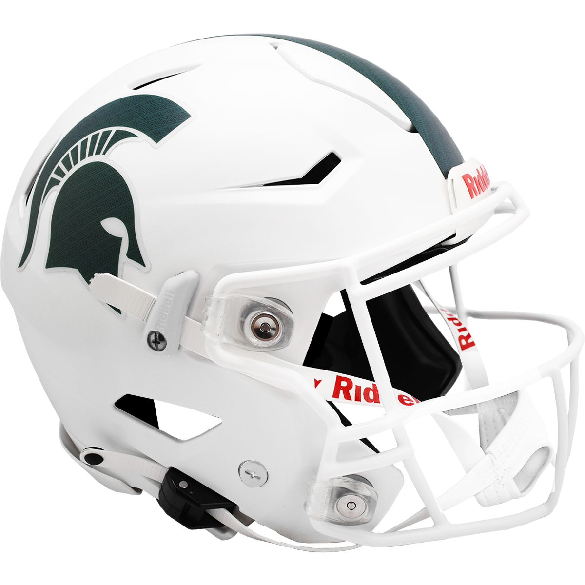 MICHIGAN STATE SPARTANS WHITE AUTHENTIC SPEEDFLEX HELMET