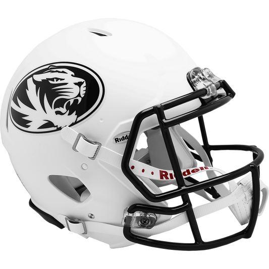 MISSOURI TIGERS  WHITE AUTHENTIC SPEED HELMET