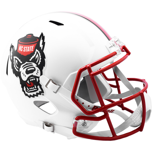 NORTH CAROLINA STATE WOLFPACK TUFFY WHITE SPEED REPLICA HELMET NCAA