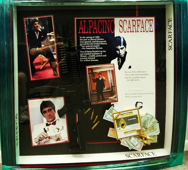 Al Pacino - Scarface Movie Shadowbox Frame