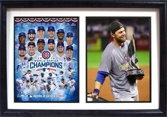 12x18 Double Frame - Chicago Cubs 2016 World Series Champions