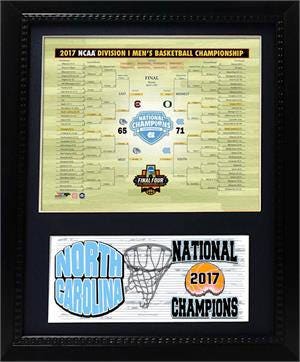 11 x 14 Deluxe Frame - University of North Carolina Basketball Champions