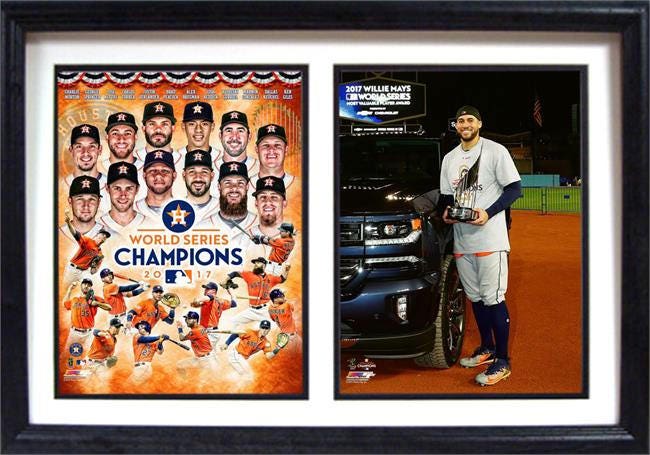 12x18 Double Frame - 2017 World Series Champions Houston Astros