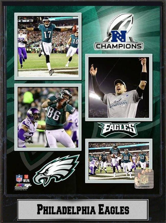 9x12 Plaque - 2018 NFC Champion Philadelphia Eagles