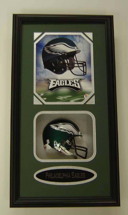 12X24 Shadow Box - Philadelphia Eagles Helmet