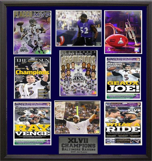 30x34 9 Photo Collage - Baltimore Ravens Champions