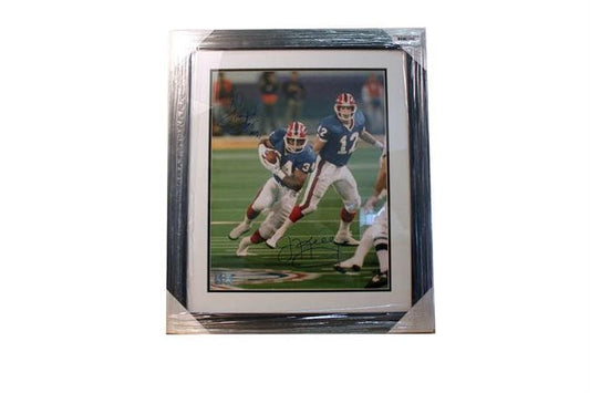 20x24 Autographed Deluxe Frame - Thurman Thomas and Jim Kelly Buffalo Bills