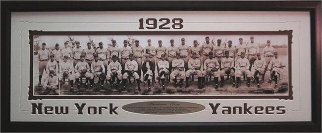 15x35 Panoramic Frame - 1928 New York Yankees