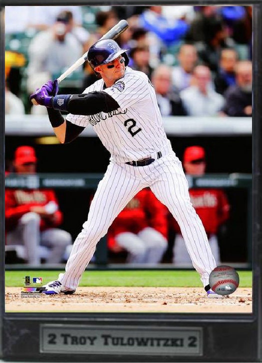 9X12 Plaque - Troy Tulowitzki Colorado Rockies