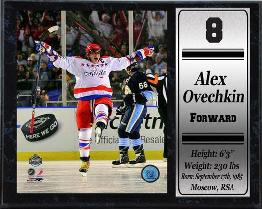 12x15 Stat Plaque - Alex Ovechkin Washington Capitals