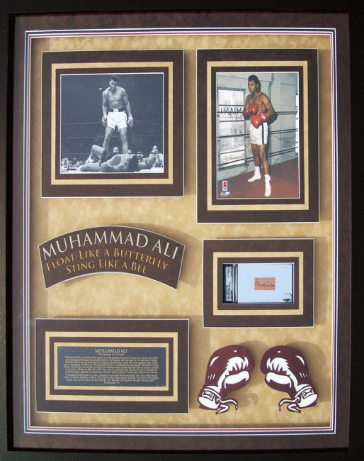 30x34 Cut Collage with Autograph - Muhammad Ali "Butterfly"