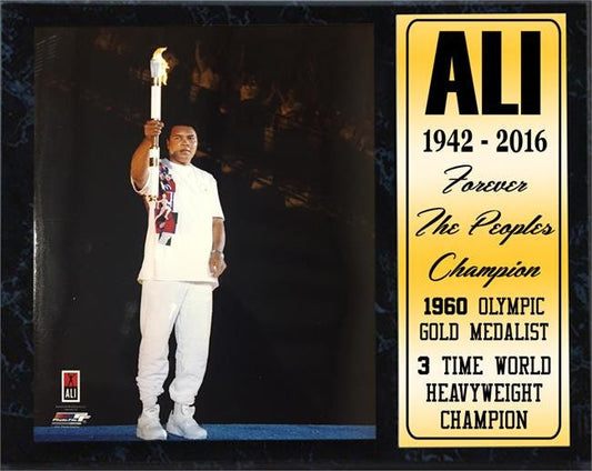 12 x 15 Deluxe Frame - Muhammad Ali - "Ali with Olympic Torch"