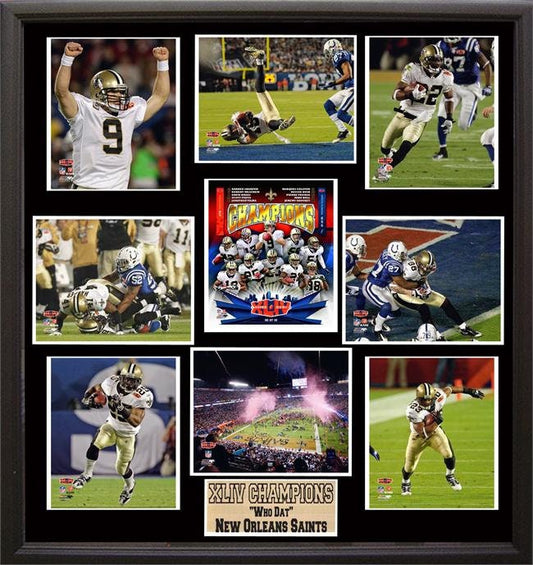30x34 9 Photo Collage - New Orleans Saints Champions