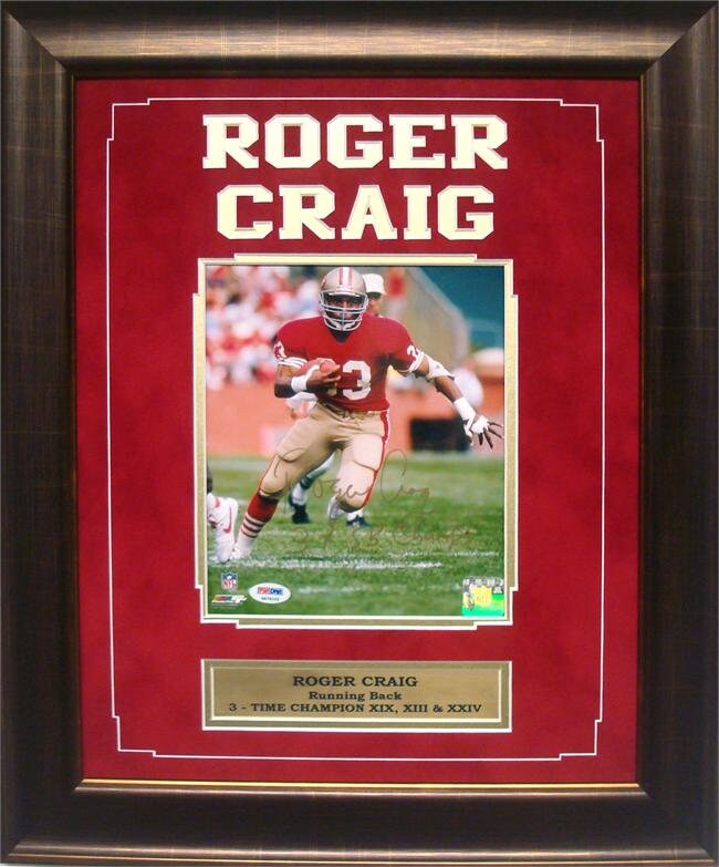 14x18 Autographed Frame - Roger Craig San Francisco 49ers