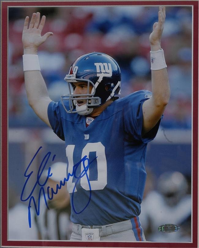 20x24 Autograph Frame - Eli Manning New York Giants