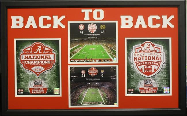 20x24 Custom Frame - Alabama Champions