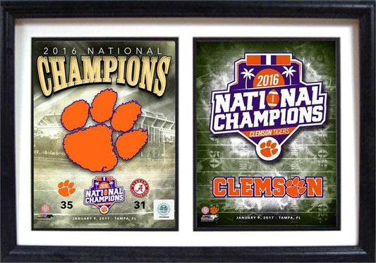 12x18 Double Frame - 2016 National Champions Clemson