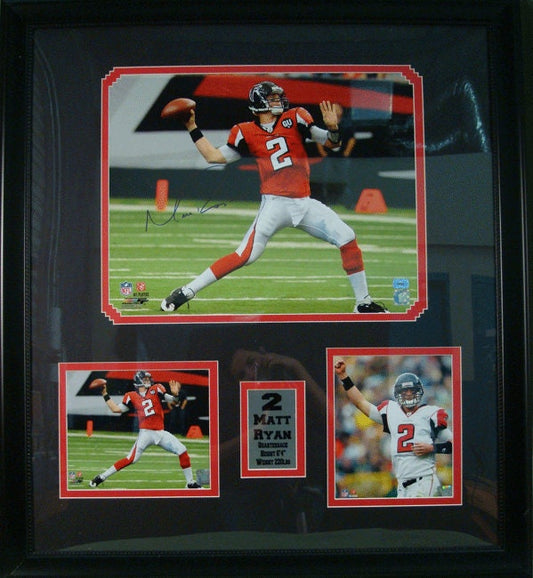 30x34 Autograph Frame - Matt Ryan Atlanta Falcons